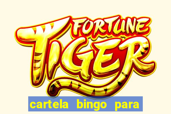 cartela bingo para cha de cozinha imprimir gratis